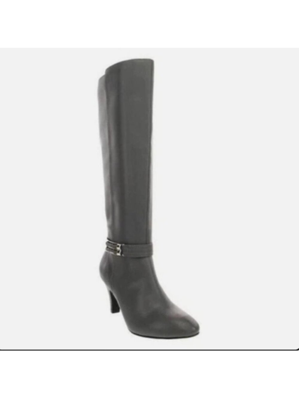 London Fog Womens Event Grey Knee High Heeled Dress Boots Size 8.5 M New (WL492)